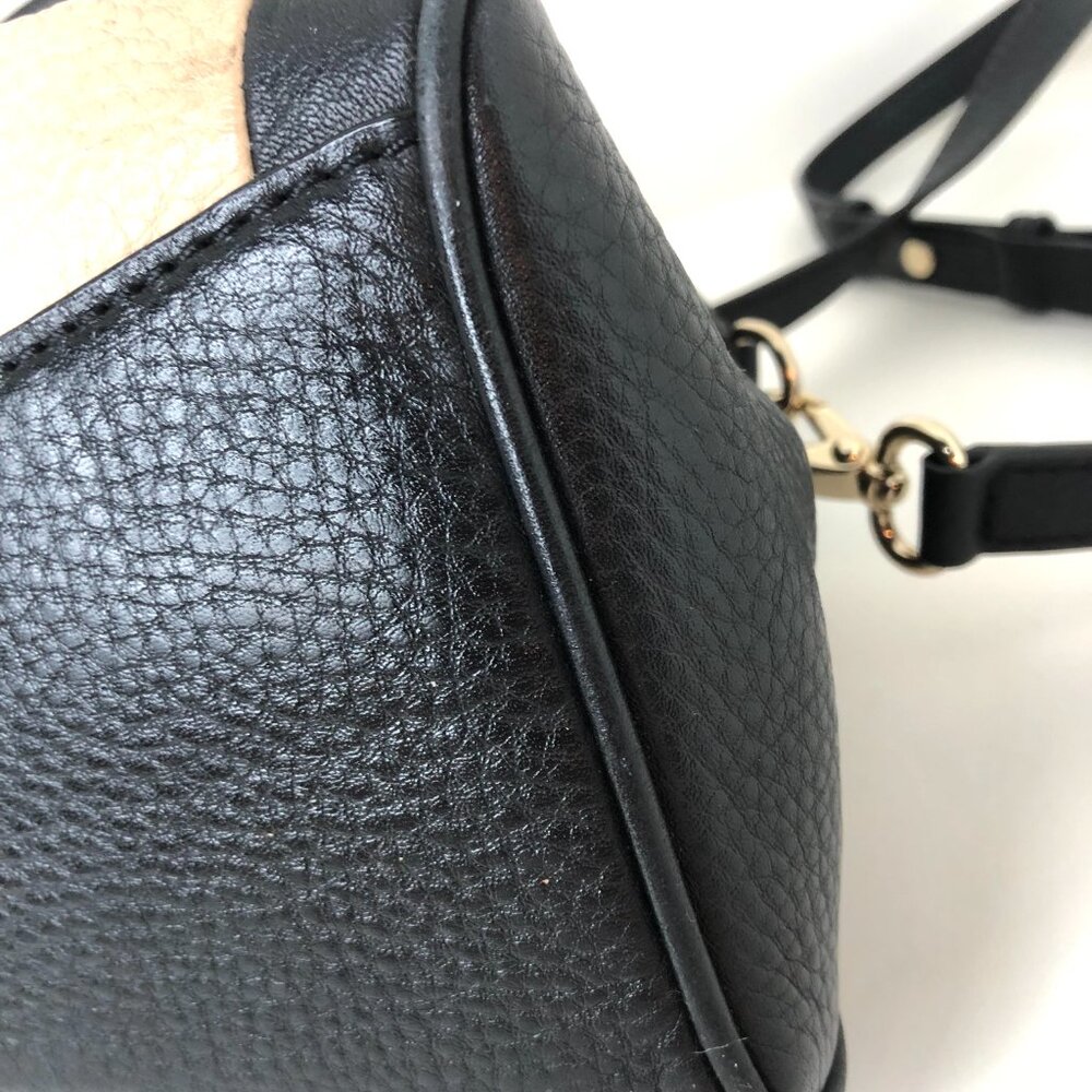 Kate Spade Charles Street Brantley Satchel Bag Black and Tan Leather Authentic - Picture 11 of 16